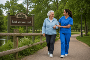 Senior-Friendly Spots Along the Red Willow Park Trail System in St. Albert 