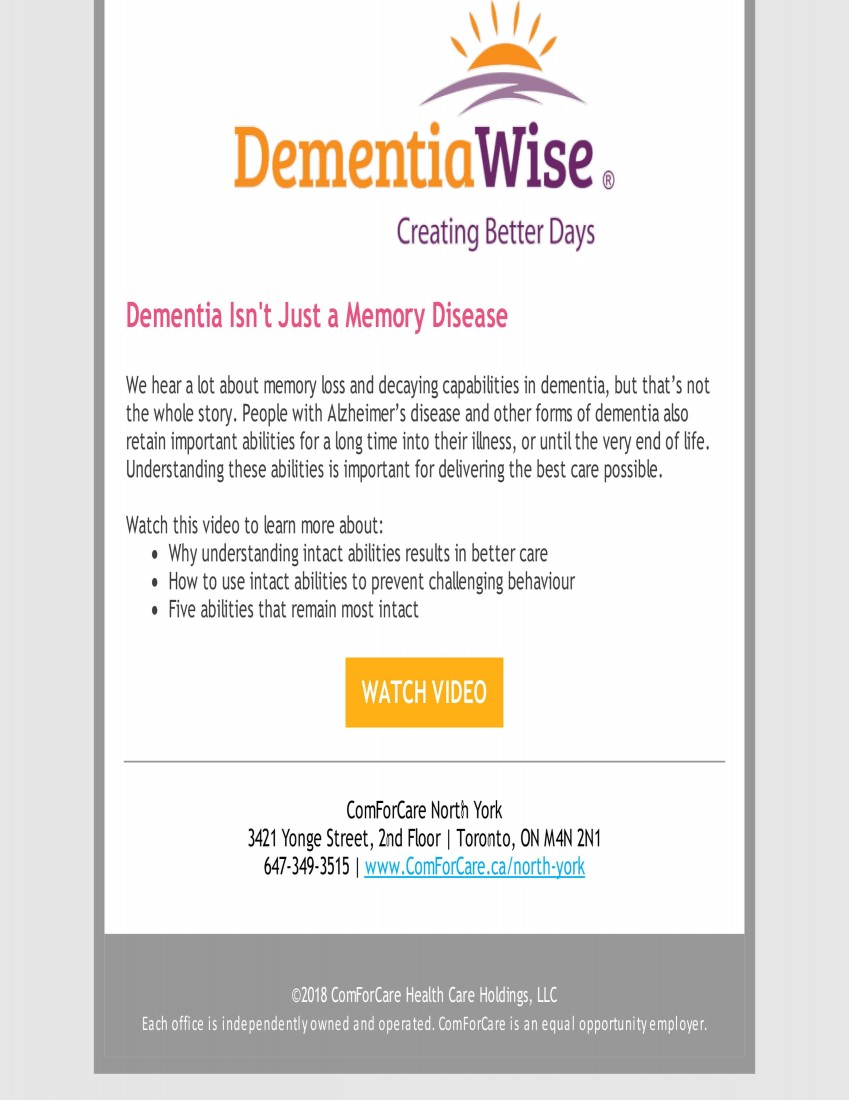 Events - North York, Ontario | ComForCare - alz5-min