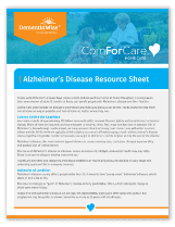 DementiaWise® from ComforCare, In-Home Care Alzheimer Program | ComForCare | Canada - Alzheimers-Resource-Sheet