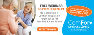 Register Today: De-Escalation & Conflict Resolution Approaches for Families & Care Teams